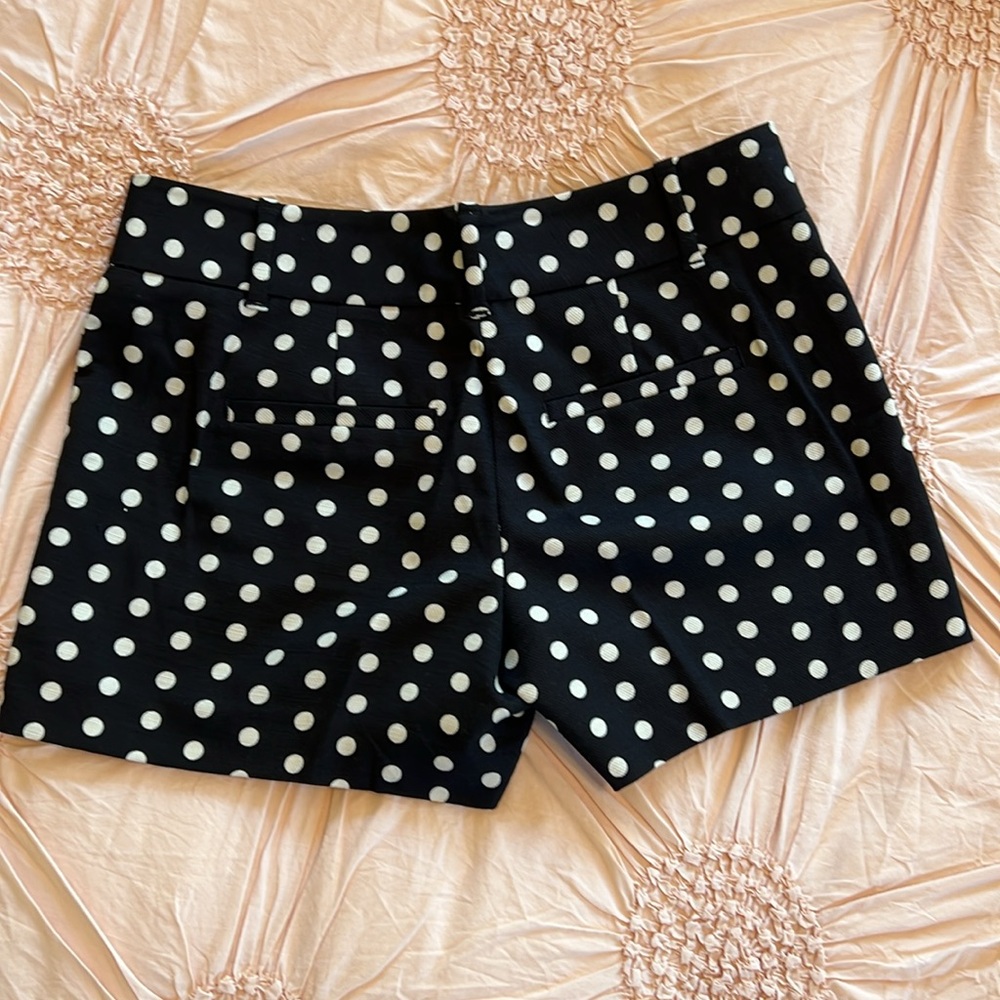 LOFT Black Polka Dot Shorts - Picture 3 of 16